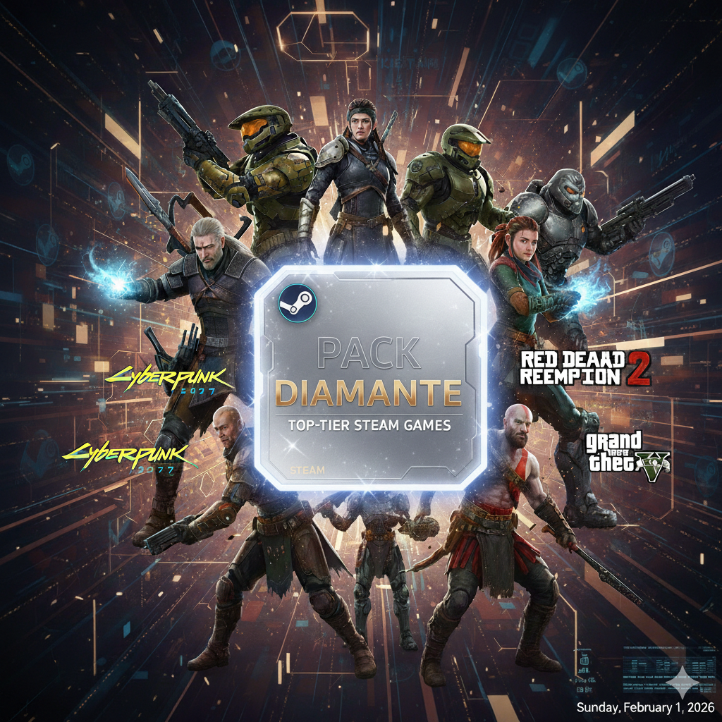 Pack Diamante com 5.500 jogos incluso como bônus